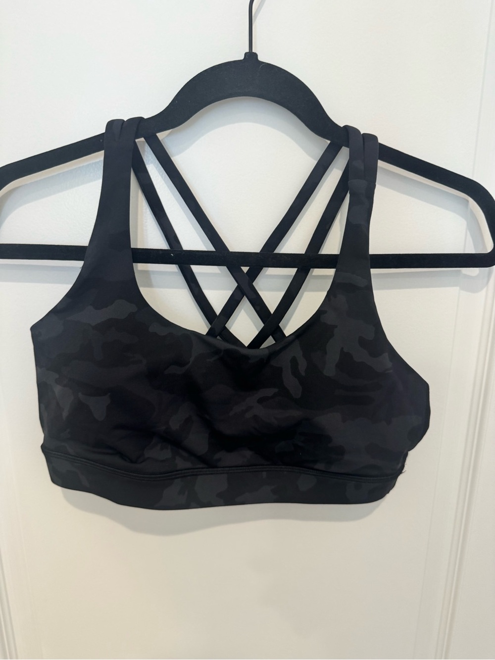 Lululemon Black Camo Energy Bra